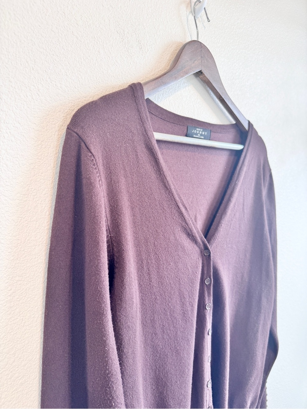 Made By Johnny Dark Academia Quiet Luxury Brown Cardigan Grandpa Core XL F22 - Picture 3 of 10